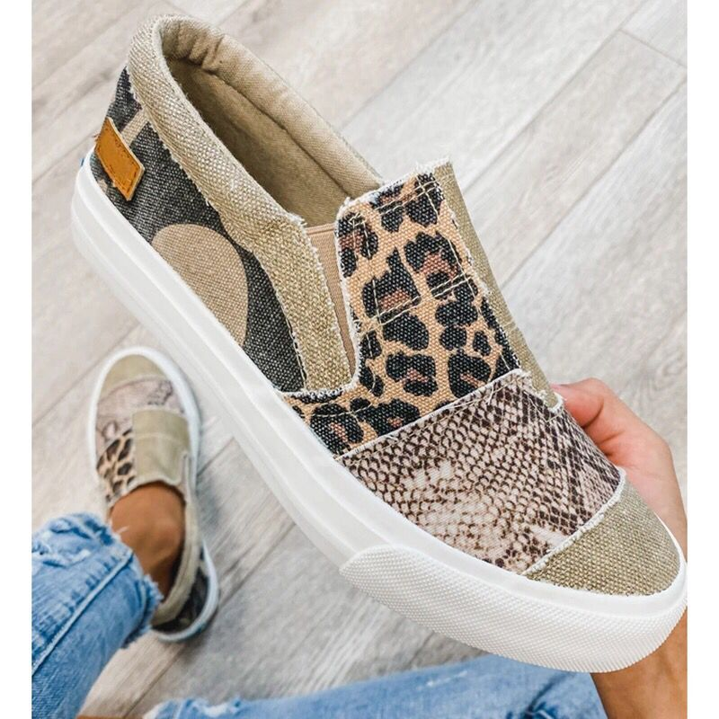 Women's Low-Top Patch Style Sneakers