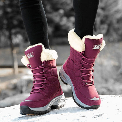 Women's Boots Mid-Calf Lace-Up
