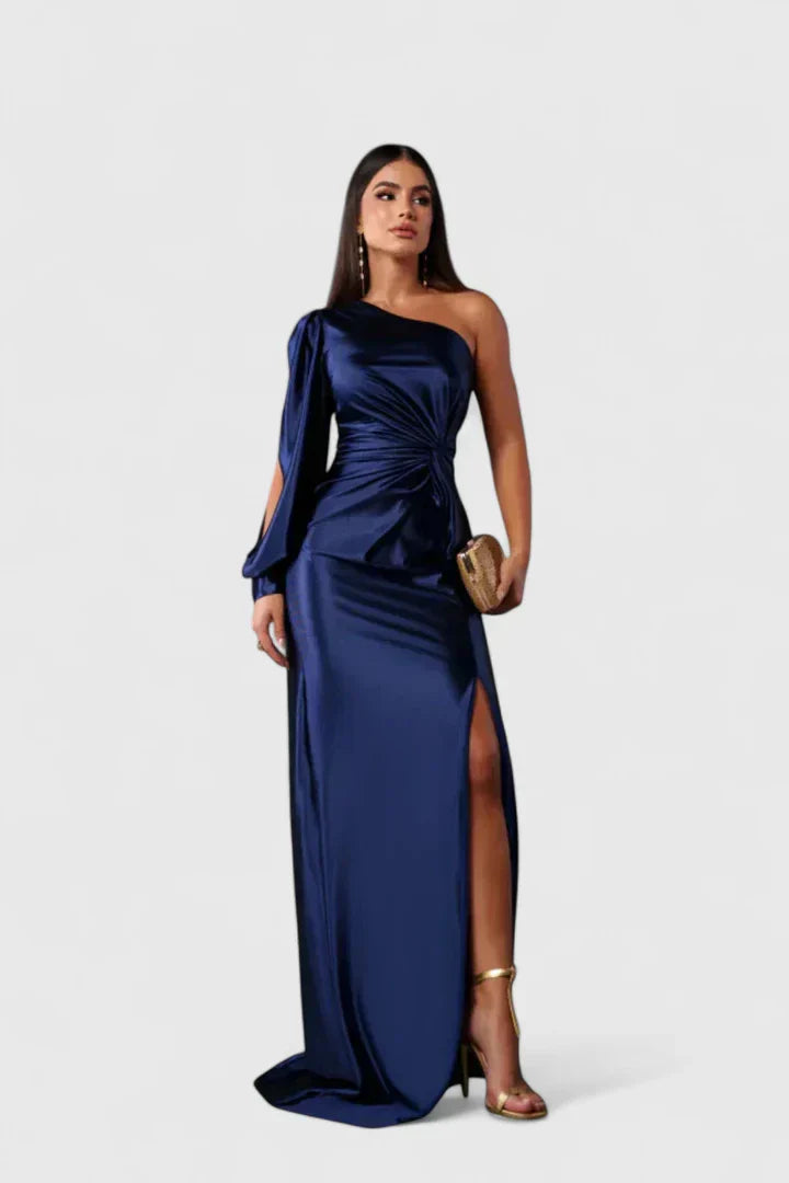 Elegant One-Shoulder Women's Evening Dress