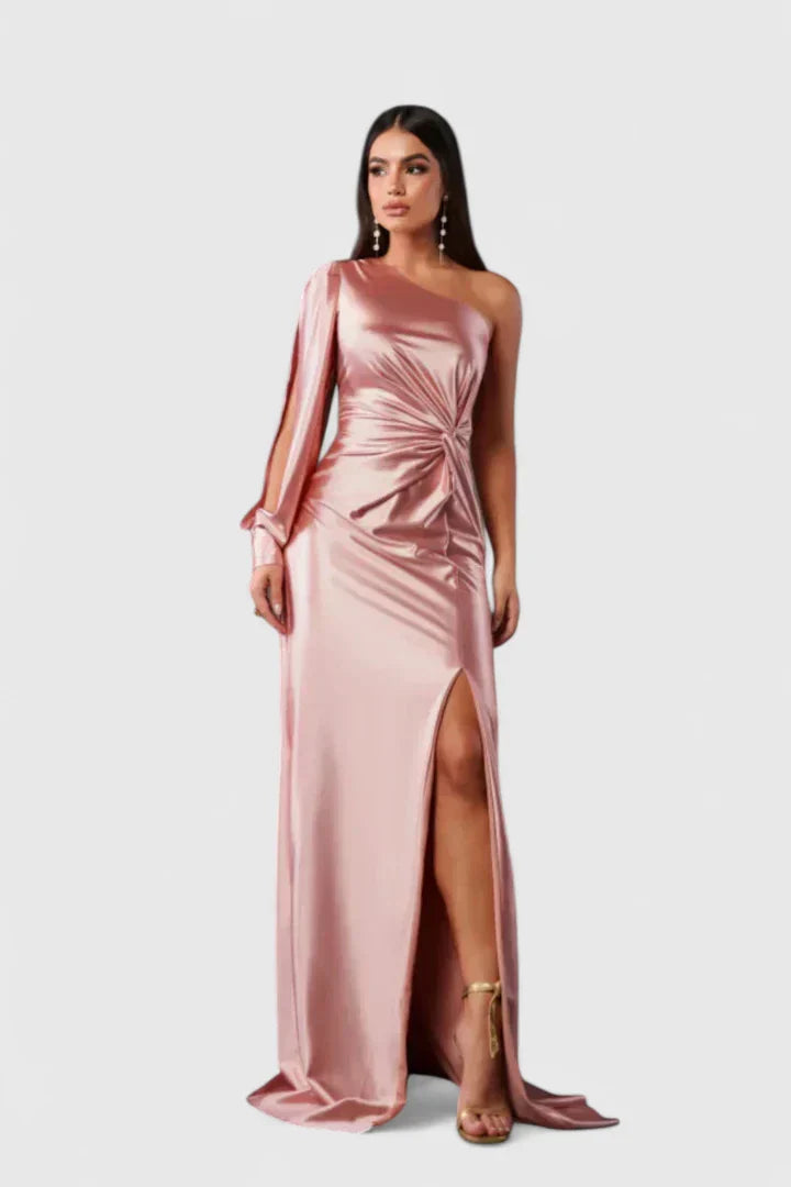 Elegant One-Shoulder Women's Evening Dress