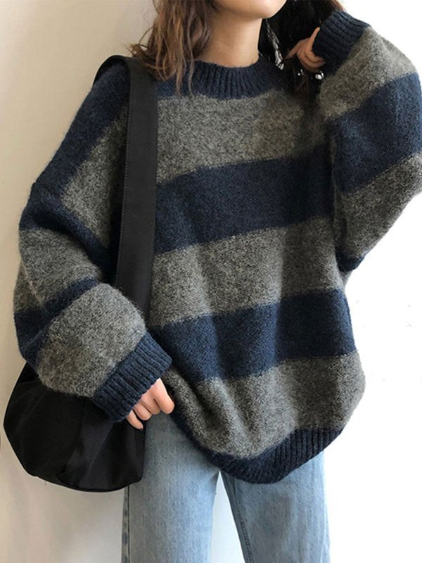 Bequemer Oversized Pullover Damen - IdealeKleiden