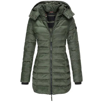 Lara - Warme Daunenjacke Lang Wintermantel