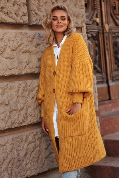 Women's Oversized Long Cardigan