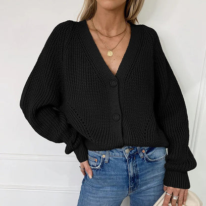 Plus Size Wool Blend Cardigan