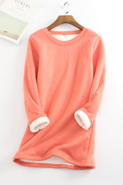 Comfortable Women's Loose Fit Soft Fleece Sweatshirt