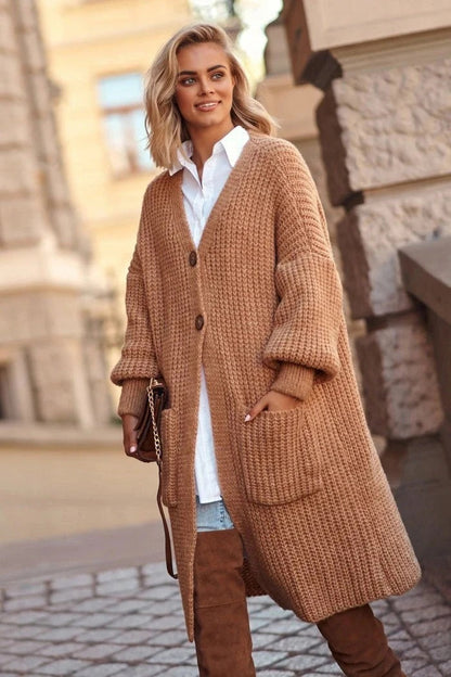 Women's Oversized Long Cardigan