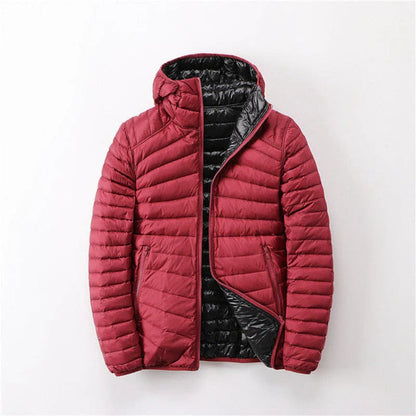 Windproof Quilted Jacket With Hood