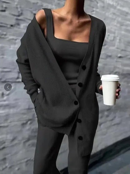 Bequeme Strickjacke Weich Wolle Mischung