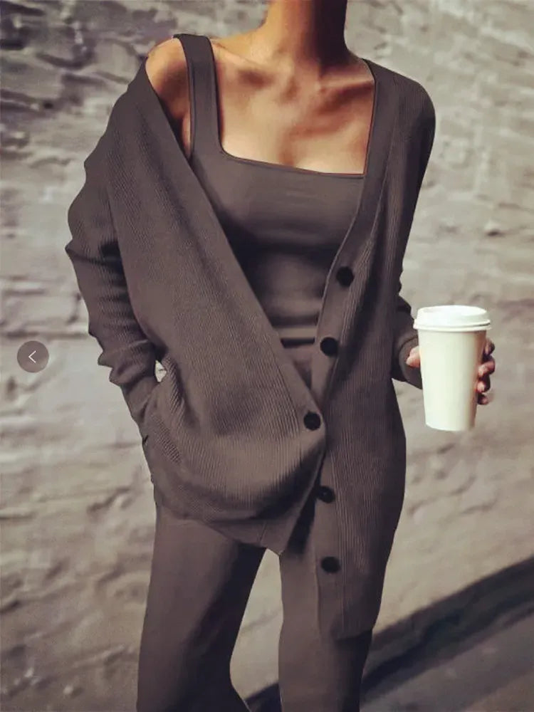 Bequeme Strickjacke Weich Wolle Mischung