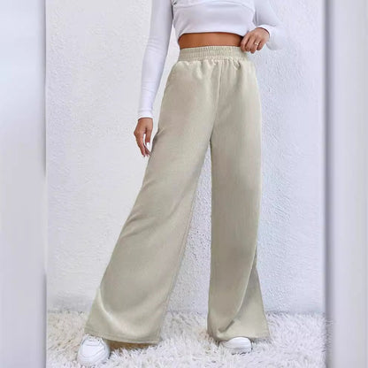 Wide Corduroy Trousers High-Quality Stretchy Comfortable