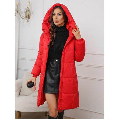Women's Lined Slim Fit Hooded Coat