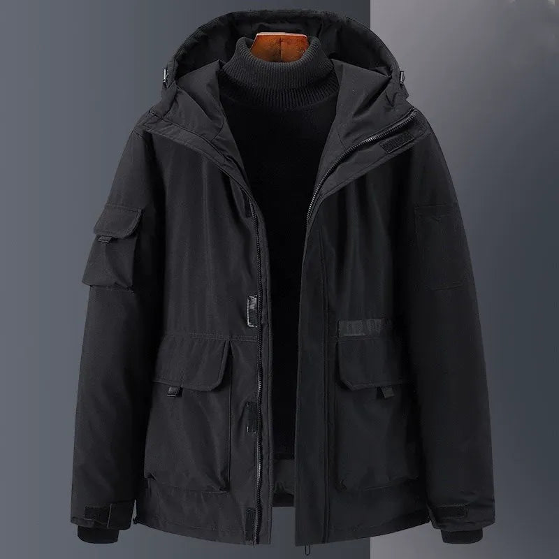 Water-repellent down jacket Hood Casual style