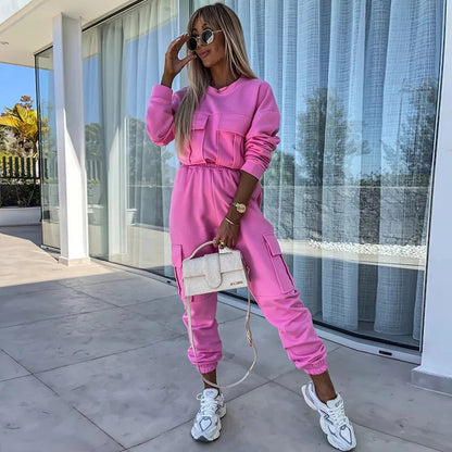 Comfortable Cotton Cargo Jogger Set