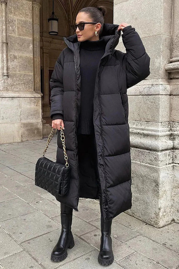 Winterjacke Damen Übergröße Warm Kapuze - IdealeKleiden