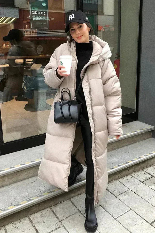 Winter Jacket Oversized Hood Warm Insulated
