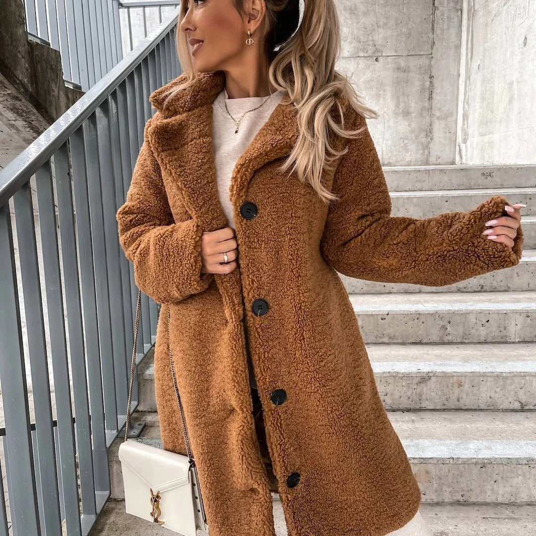 Oversized Soft Faux Fur Coat Long
