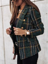 Elegant Blazer Women Tailored Fit Puff Sleeves