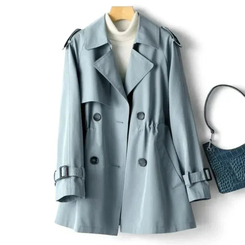 Women's Elegant Trench Coat with Belt