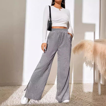 Wide Corduroy Trousers High-Quality Stretchy Comfortable