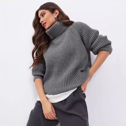 Bequeme Pullover Damen Relaxed Fit Wollmischung