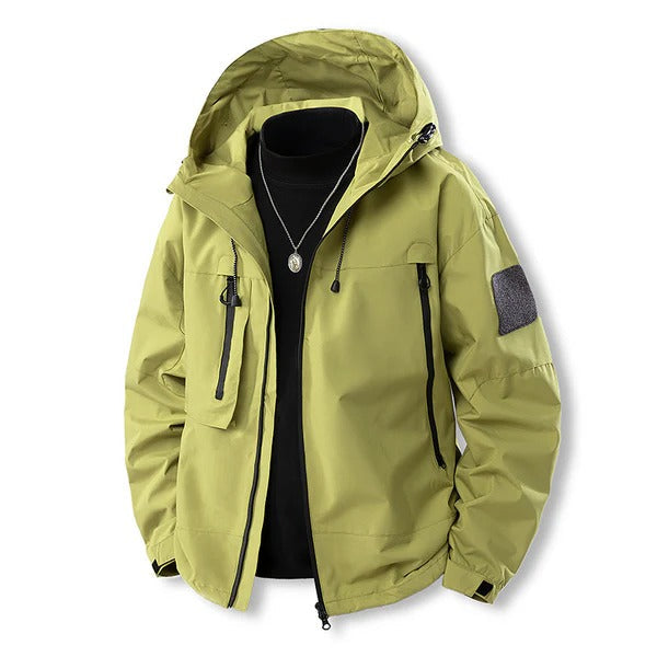 Waterproof Outdoor Jacket Hood Zipper