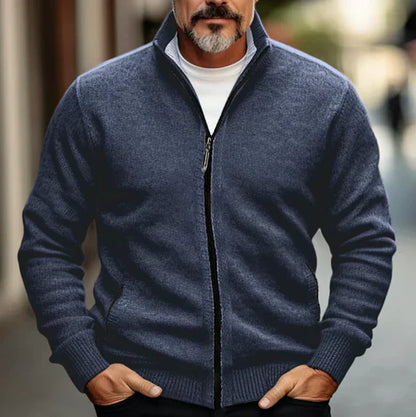 Men's Warm Cardigan With Side Pockets