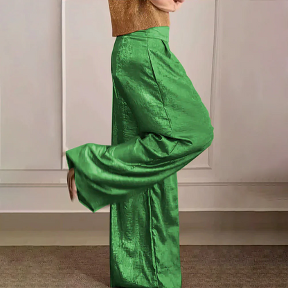 Elegant Maxi Dress High Waist Silky Lightweight
