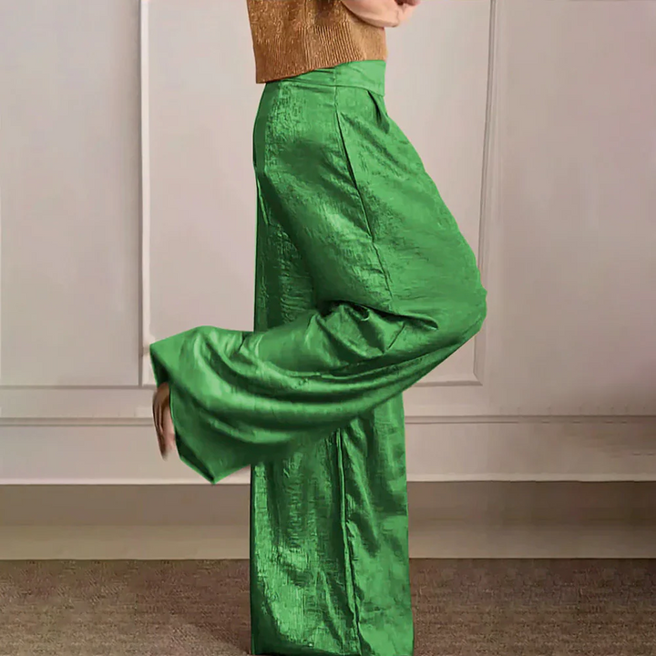 Elegant Maxi Dress High Waist Silky Lightweight