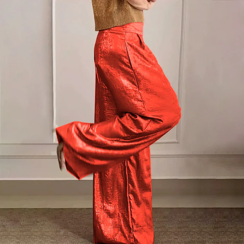Elegant Maxi Dress High Waist Silky Lightweight