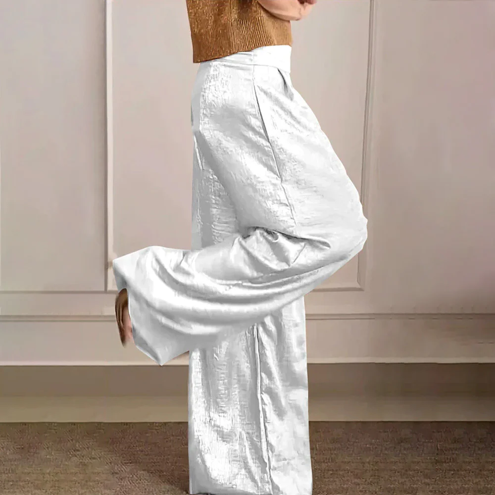 Elegant Maxi Dress High Waist Silky Lightweight
