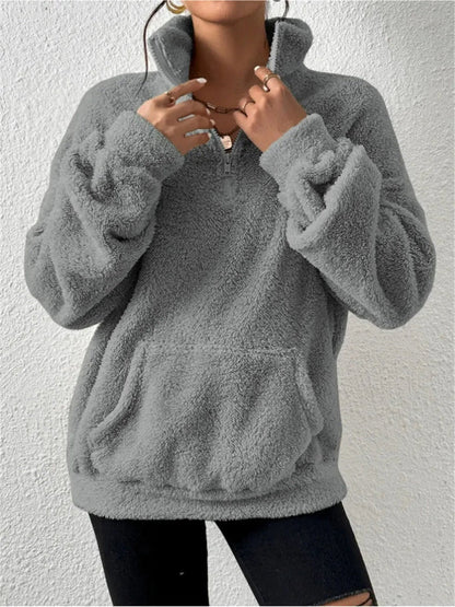 Women's Large Hooded Fleece Pullover