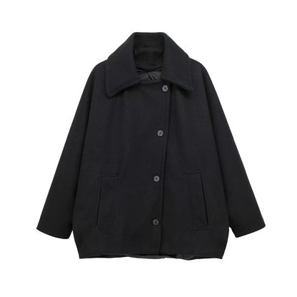 Plus Size Women's Double Breasted Pea Coat