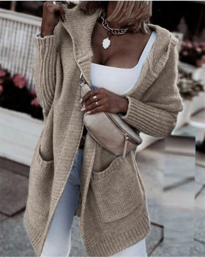 Large Cardigan Hooded with Pockets