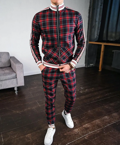 Sporty Tracksuit with Slim Fit Trousers