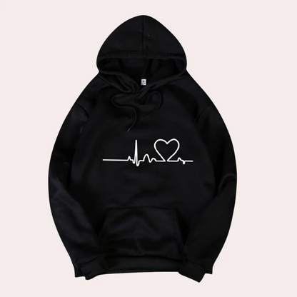 Hoodie Comfortable Graffiti Print Relaxed Fit