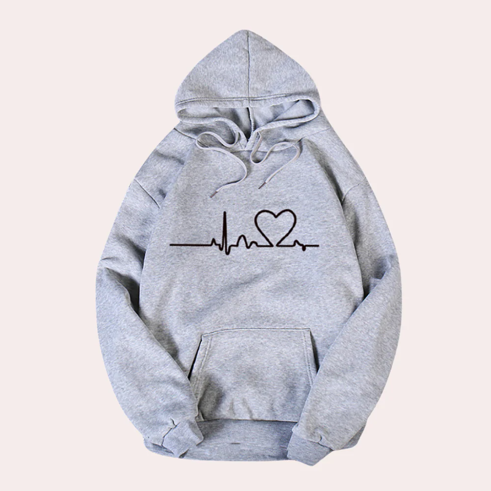 Kapuzenpullover Bequem Graffitidruck Relaxed Fit - IdealeKleiden