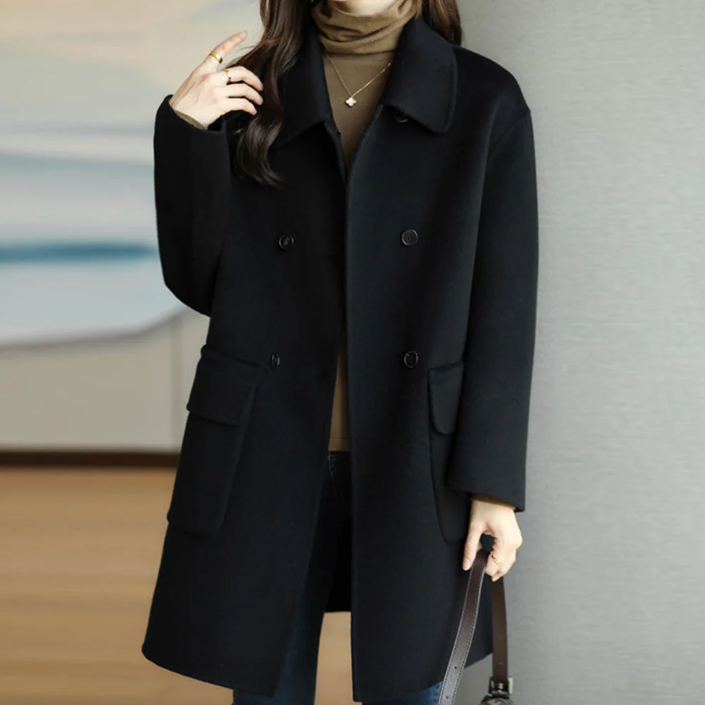 Double-Breasted Wool Clothing Classic Structured