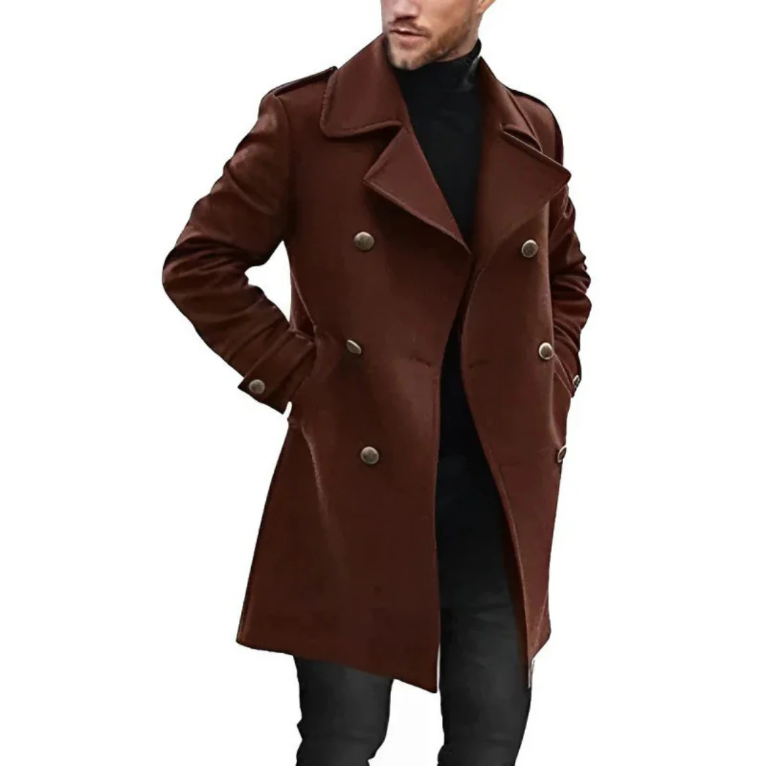 Elegant Women's Coat Wool Blend Tailored