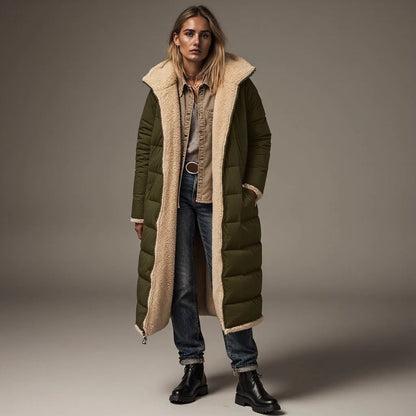 Women's Long Winter Coat, Fleece Lined, Relaxed Fit
