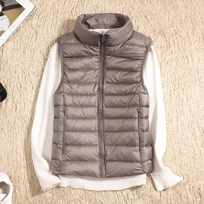 Lightweight women's down vest
