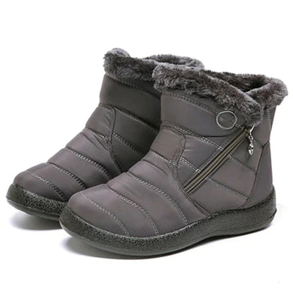 Warm Ankle Boots for Women with Soft Faux Fur Lining
