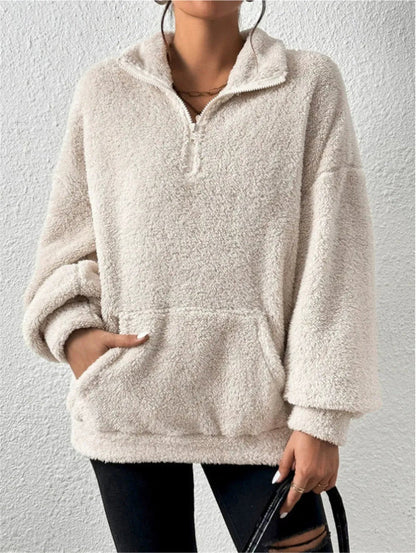 Women's Large Hooded Fleece Pullover