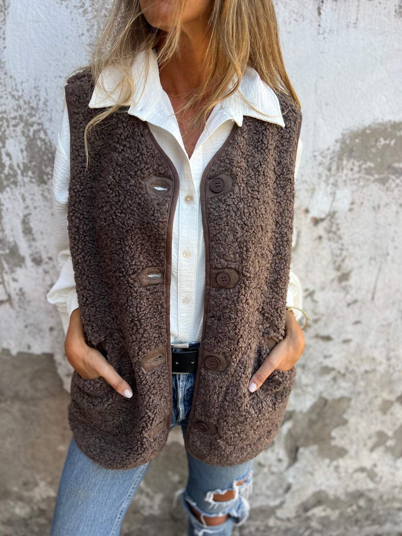 Soft Lambskin Fleece Clothing Loose Fit