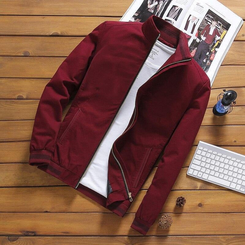 Men's Bomber Jacket Stylish Breathable Casual