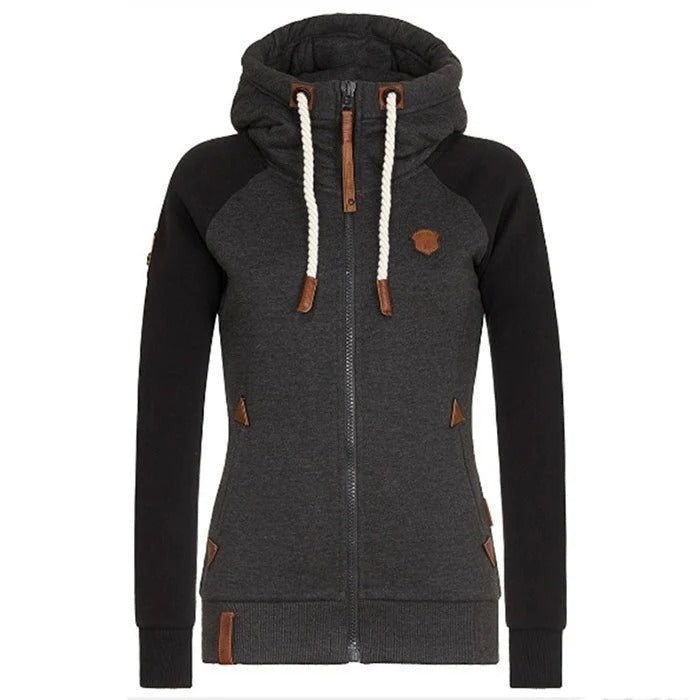 Slim Fit Hoodie with Zipper and Pocket