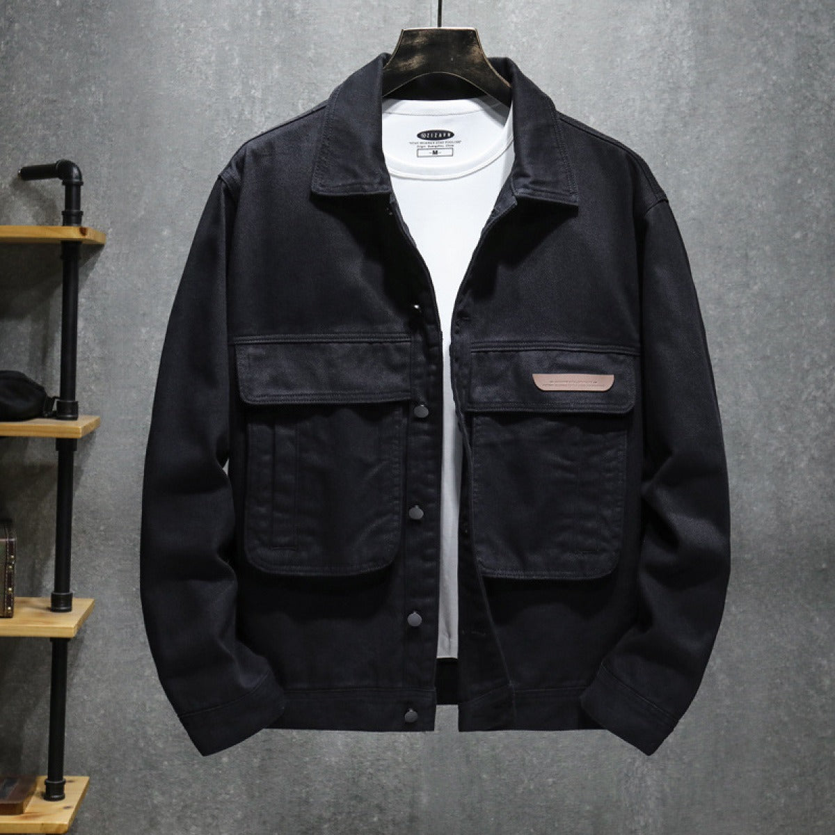 Men's Outdoor Jacket Utility Style Large Pockets