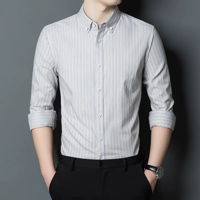 Elegant Men's Slim Fit Stripes