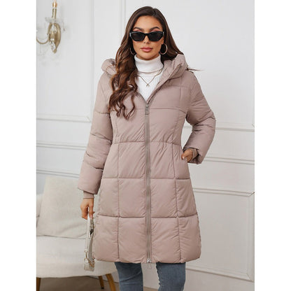 Women's Lined Slim Fit Hooded Coat