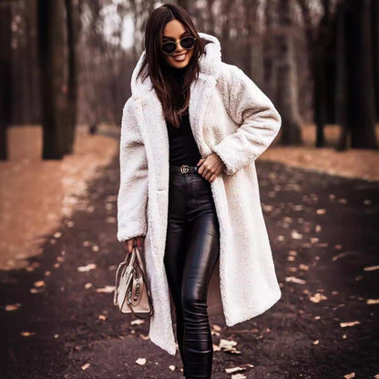 Oversized Wool Winter Coat with Hood