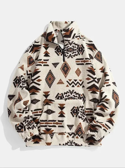 Patterned Fleece Sweaters Warm & Comfortable